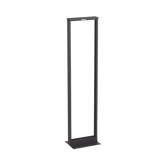 Rack de Dos Postes Estándar de 19 in, Rieles Numerados y Roscados #12-24, Fabricado en Aluminio, 45 Unidades de Rack, Color Negro